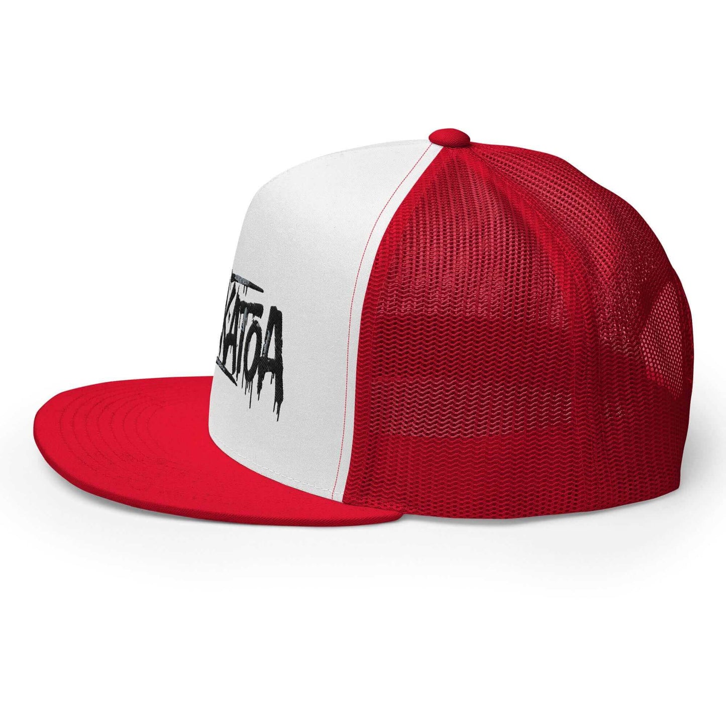 Gorra Roja y Blanca Plana bordada - Grafiti