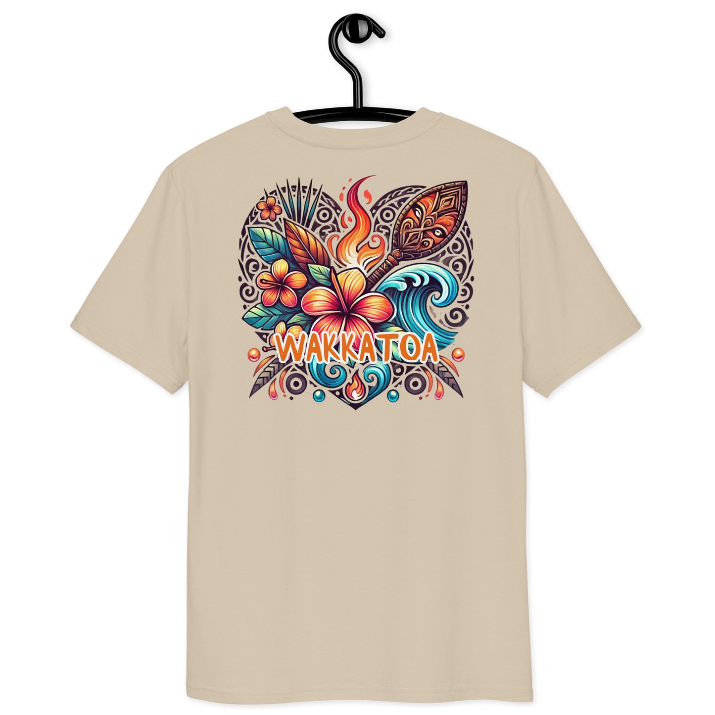 Camiseta Beige Algodón Orgánico - Hawaii Back