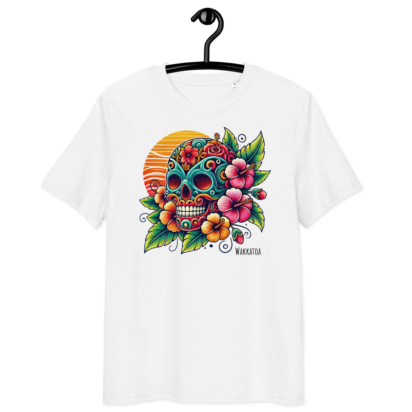 Camiseta Algodón Orgánico Blanca - Calavera