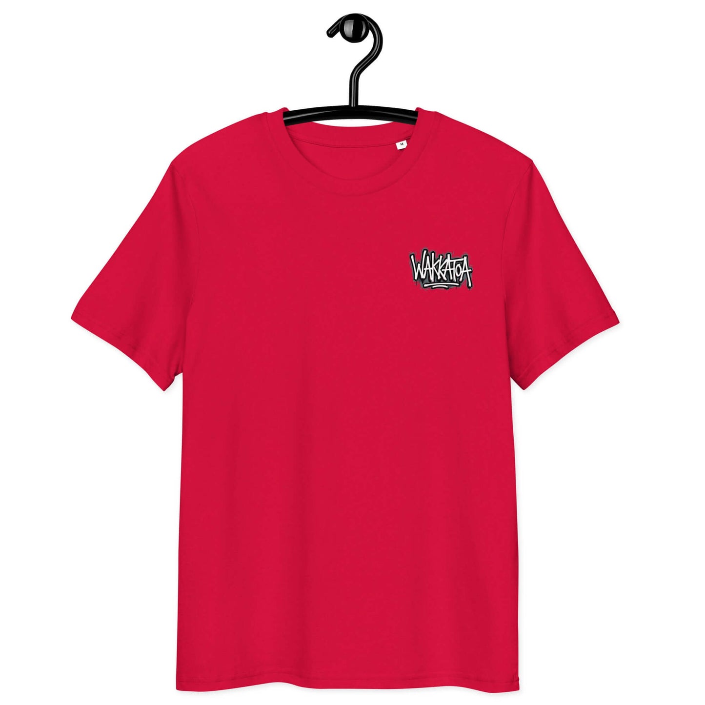 Camiseta Algodón Orgánico Roja - Logo Grafiti