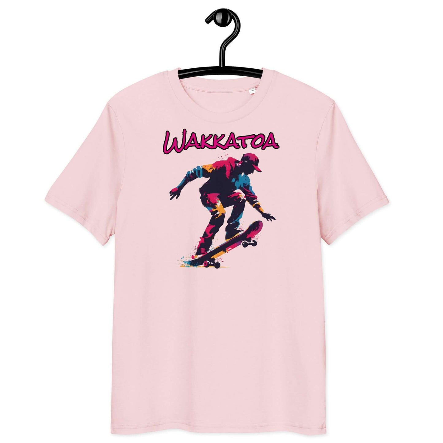 Camiseta Algodon Orgánico Rosa - Skater Grafiti