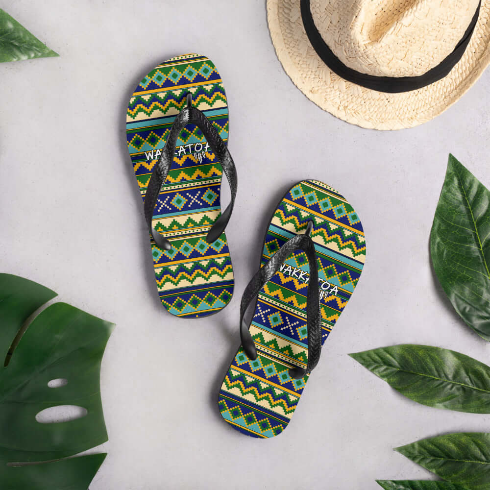 Chanclas Etnicas Amarillas Mujer