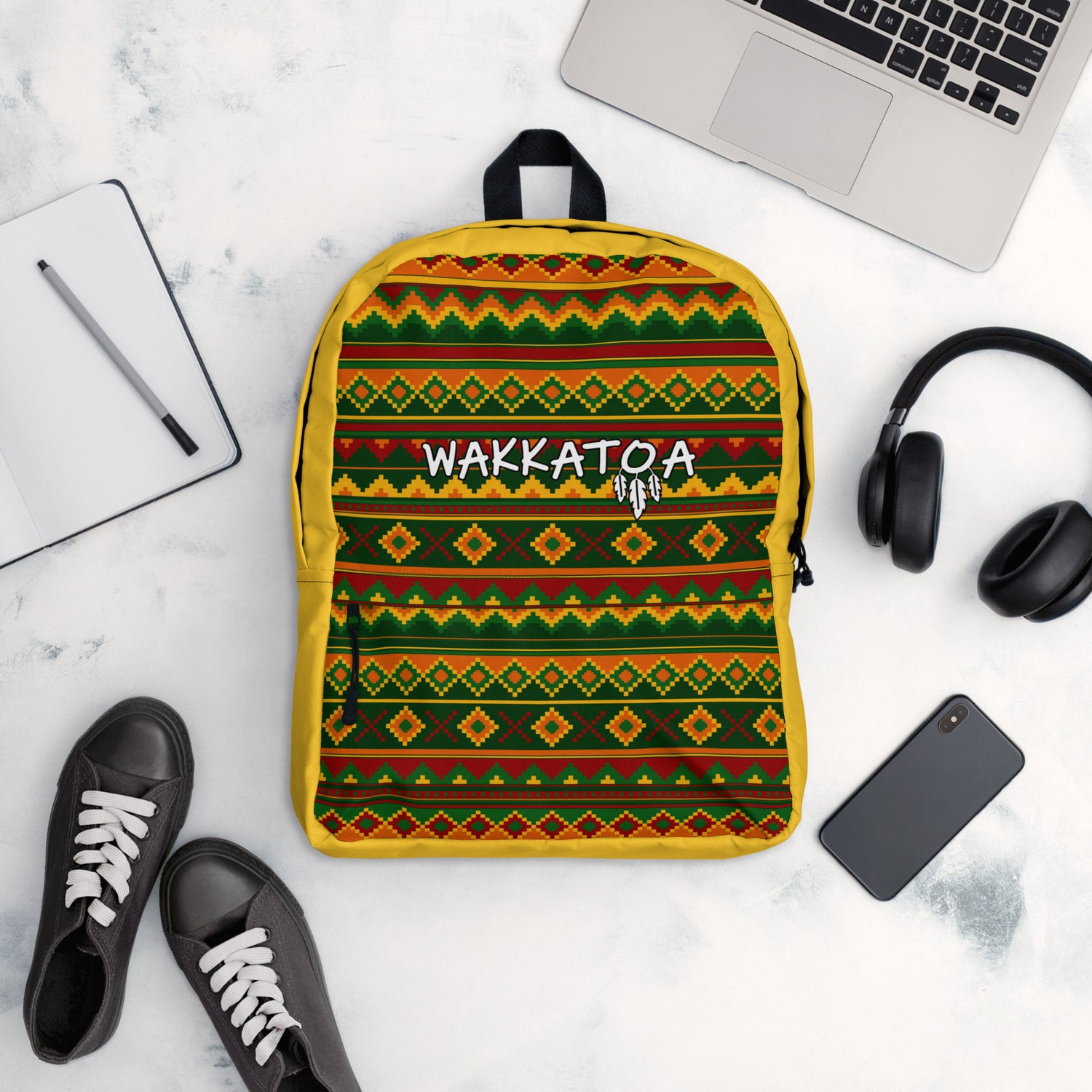 Mochila de Mujer Etnica Amarilla