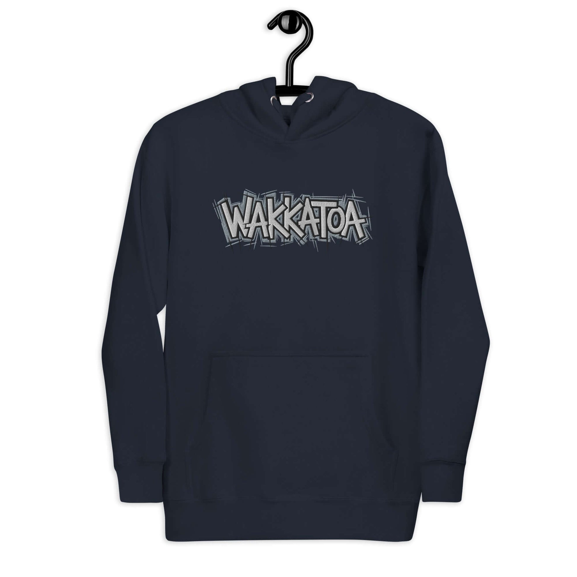 Sudadera Hoodie Navy - Logo Bordado Grafiti