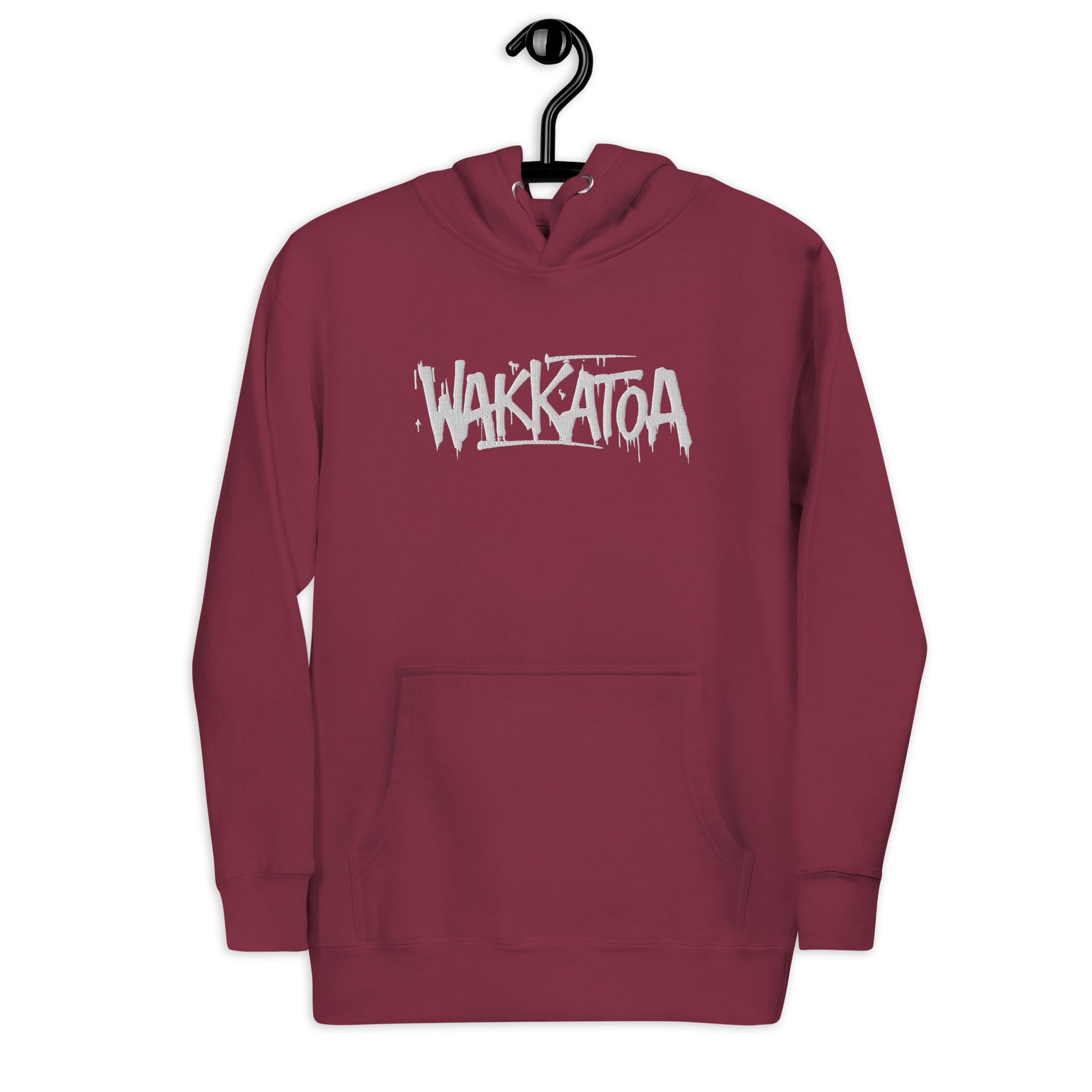 Sudadera Hoodie Granate - Logo Bordado Grafiti