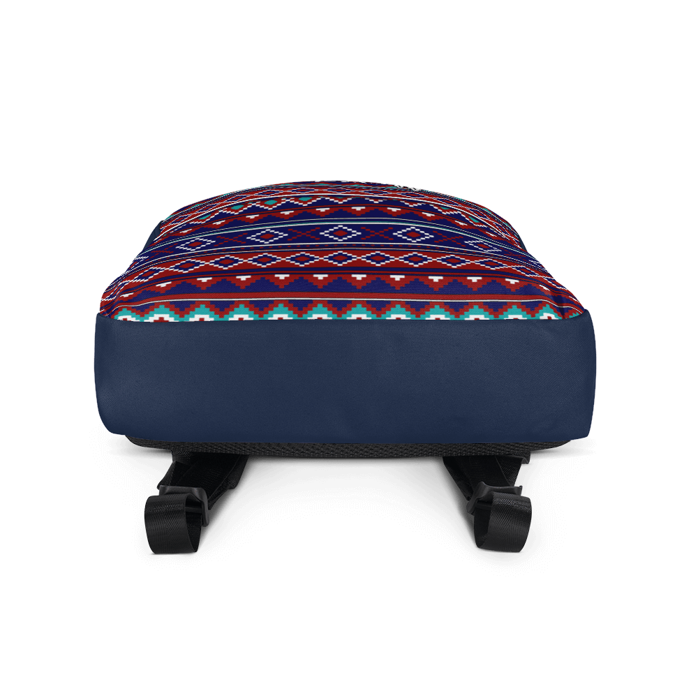 Mochila Azul Étnica Escolar