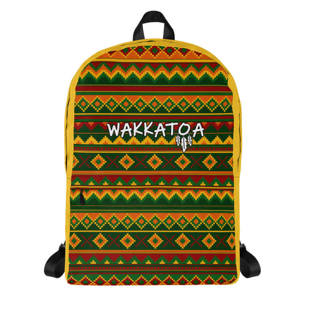 Mochila Amarilla Étnica Laptop