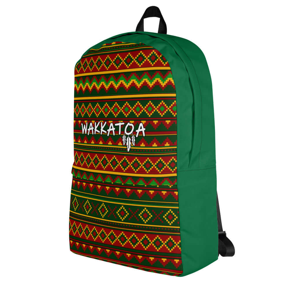 Mochila Verde Étnica Mujer
