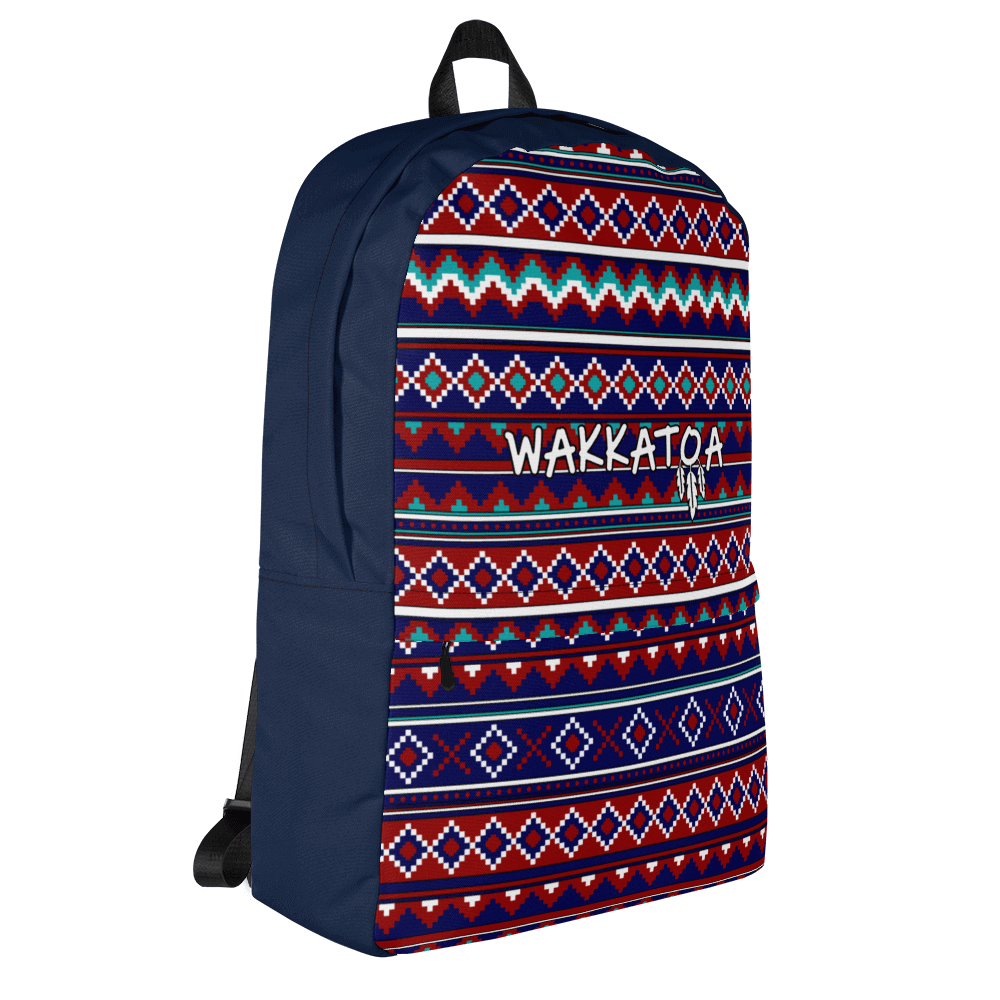 Mochila Azul Étnica