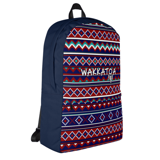 Mochila Azul Étnica