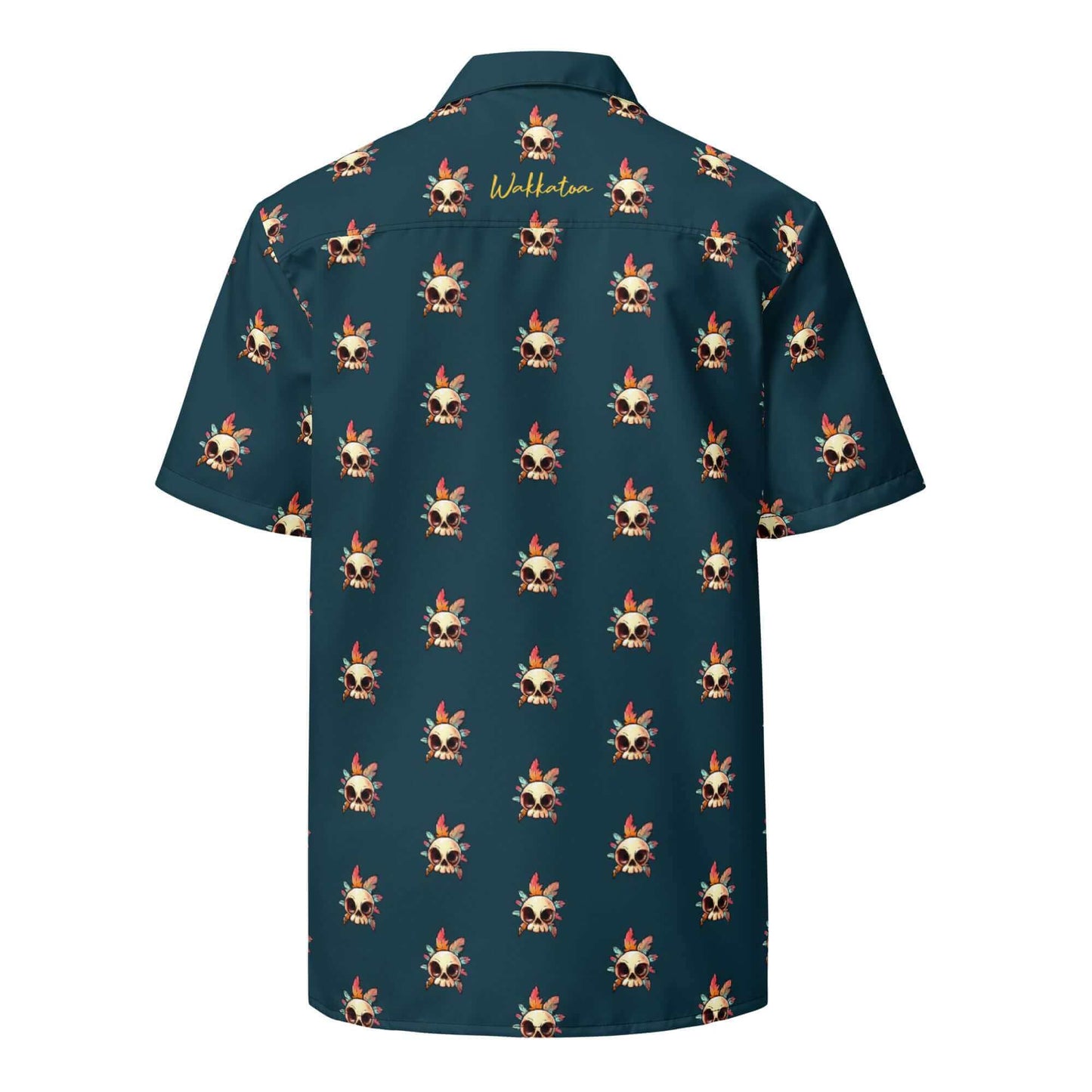 Camisa de manga corta Azul Hombre - Calavera Etnica