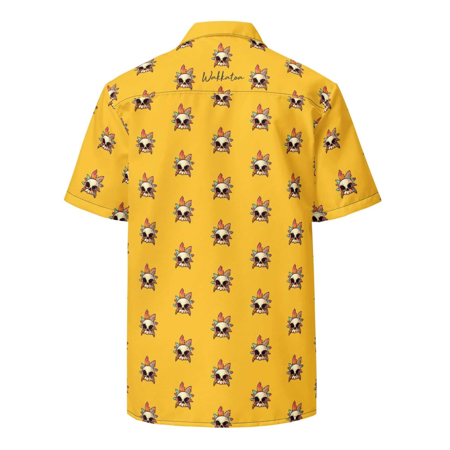 Camisa de manga corta Amarilla Hombre - Calavera Etnica