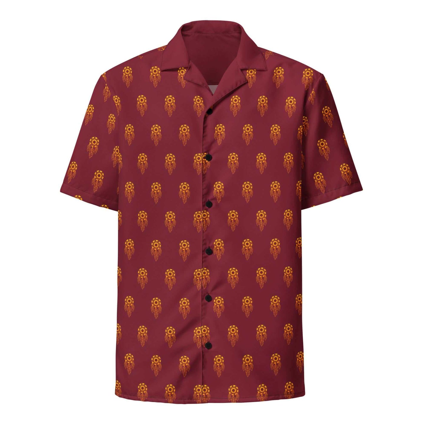 Camisa de manga corta granate de Hombre - Atrapasueños