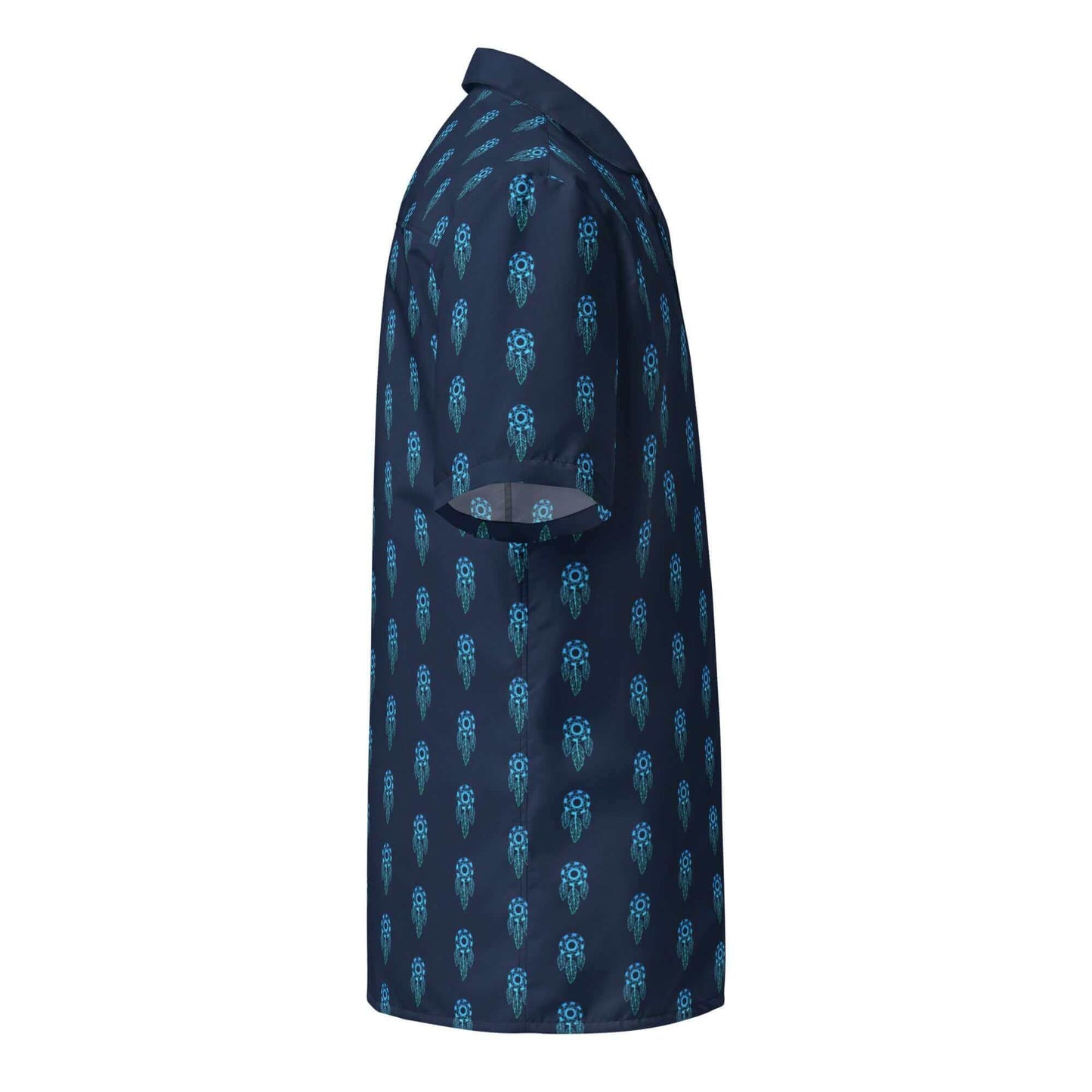 Camisa de manga corta azul de Hombre - Atrapasueños Veraniega