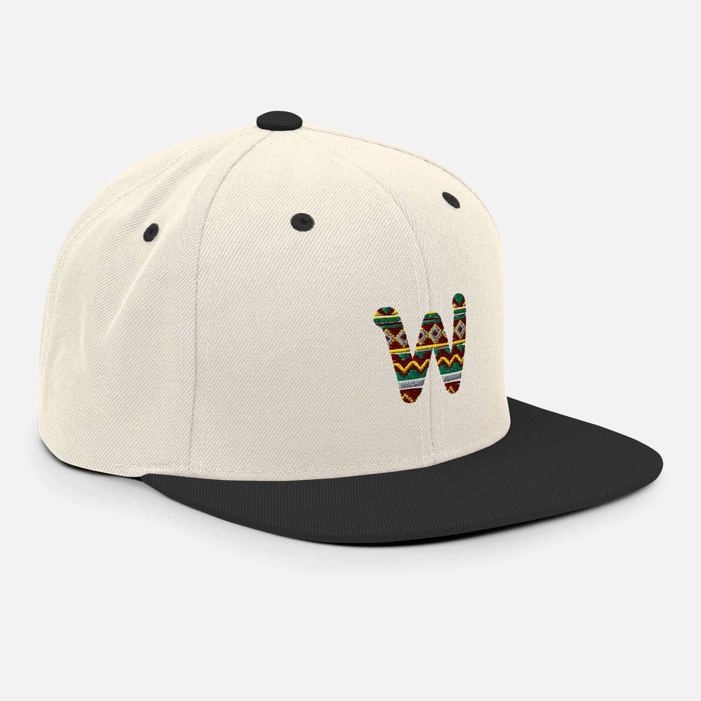 Gorra Beige y Negra Plana - Surfer o Skater
