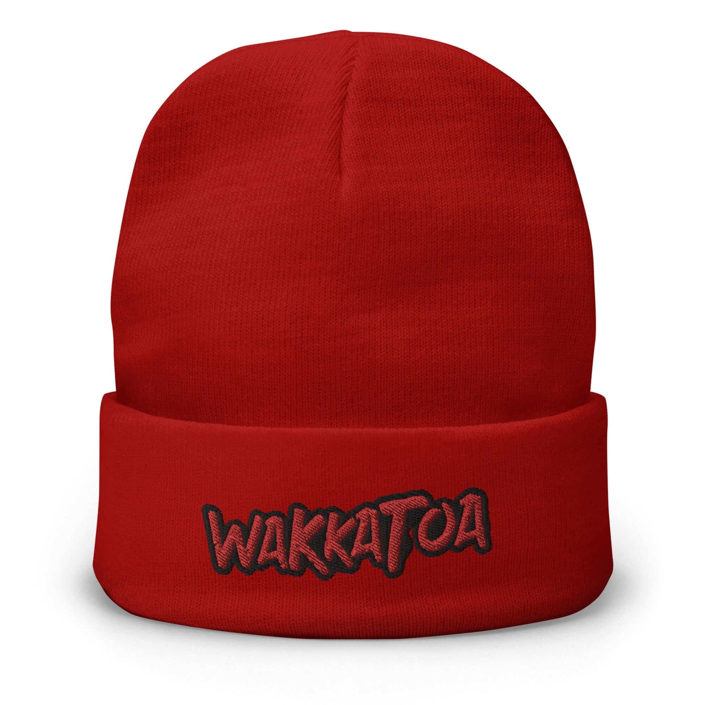 Gorro Rojo Bordado esqui grafiti