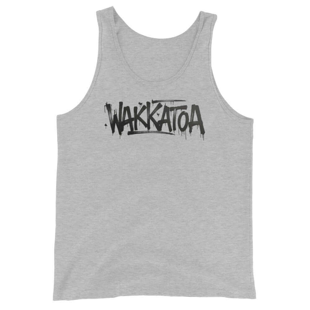 Camiseta Tirantes Gris Hombre - Grafiti retro