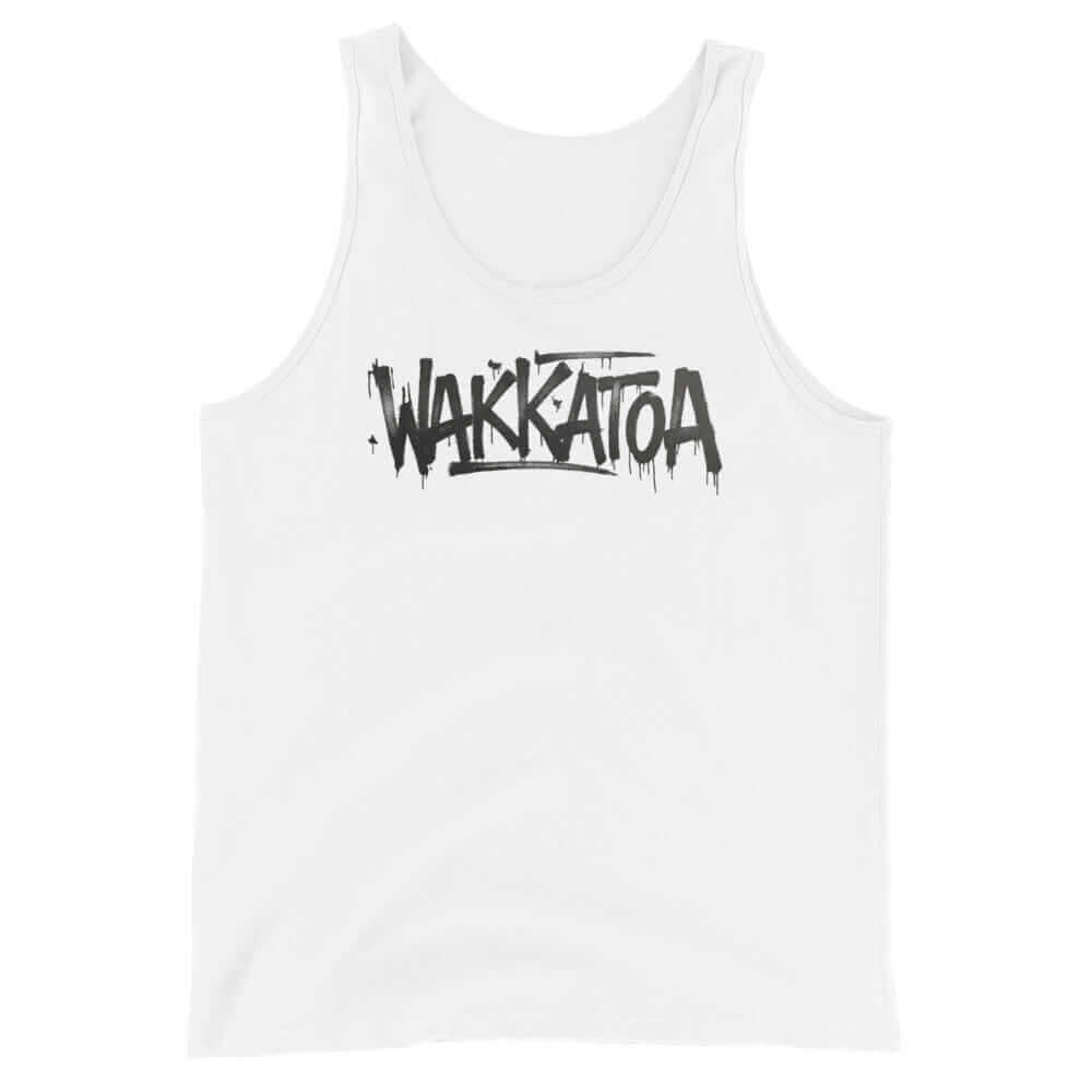 Camiseta Tirantes Blanca Hombre - Logo Old School