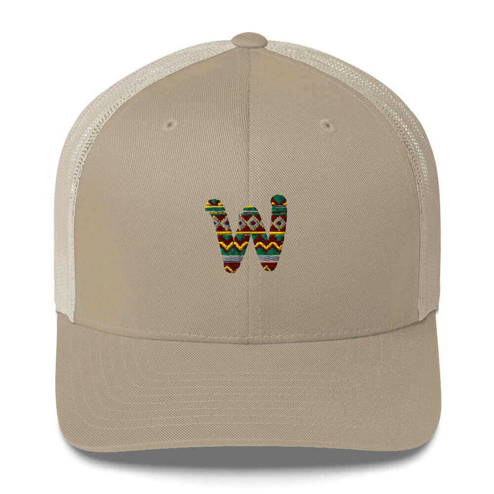 Gorra Beige Trucker - Étnica Hombre o Mujer