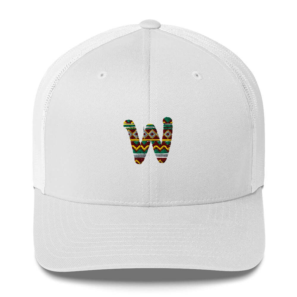 Gorra Blanca Trucker - Étnica Hombre o Mujer