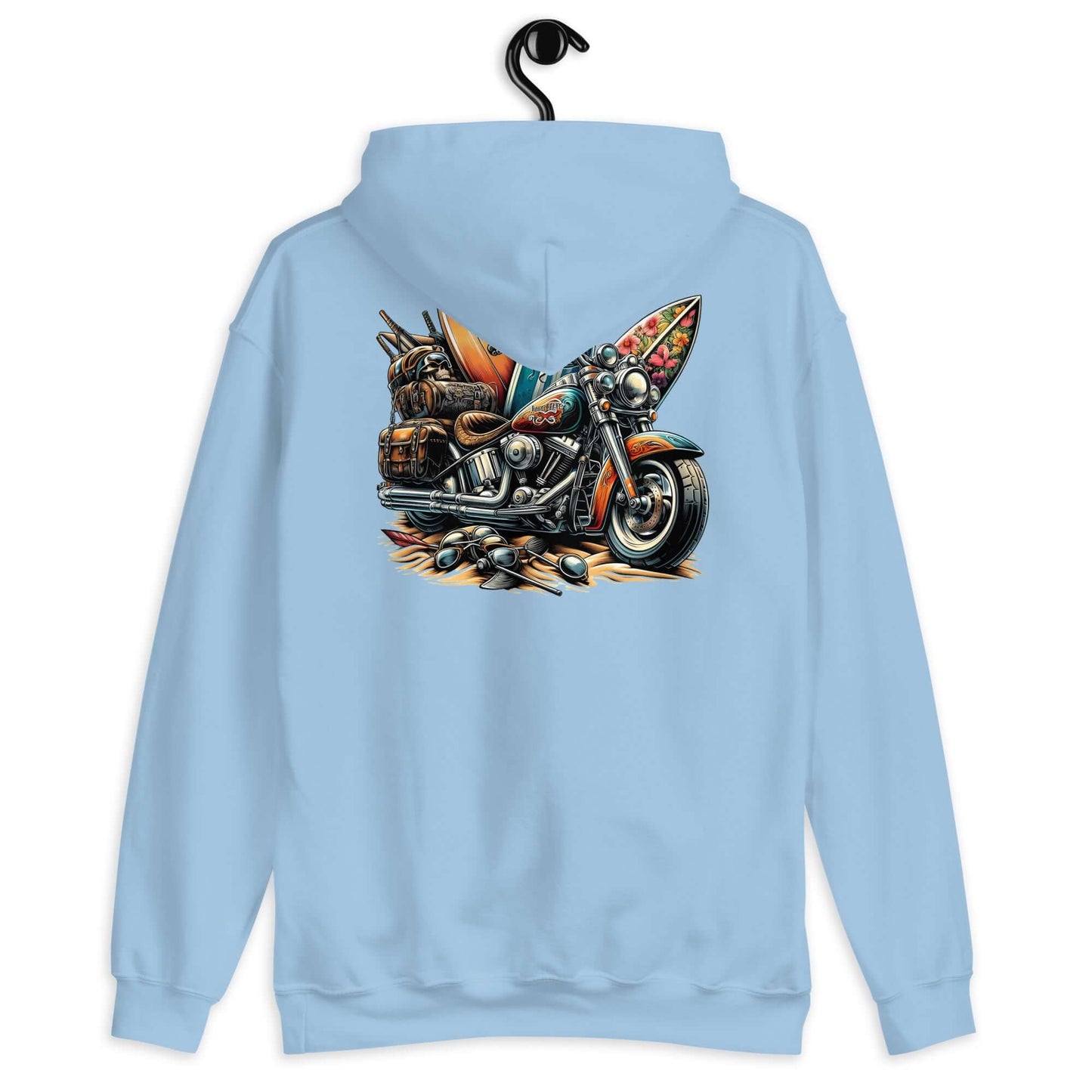 Sudadera Hoodie Unisex Azul Clarita - Moto & Surf