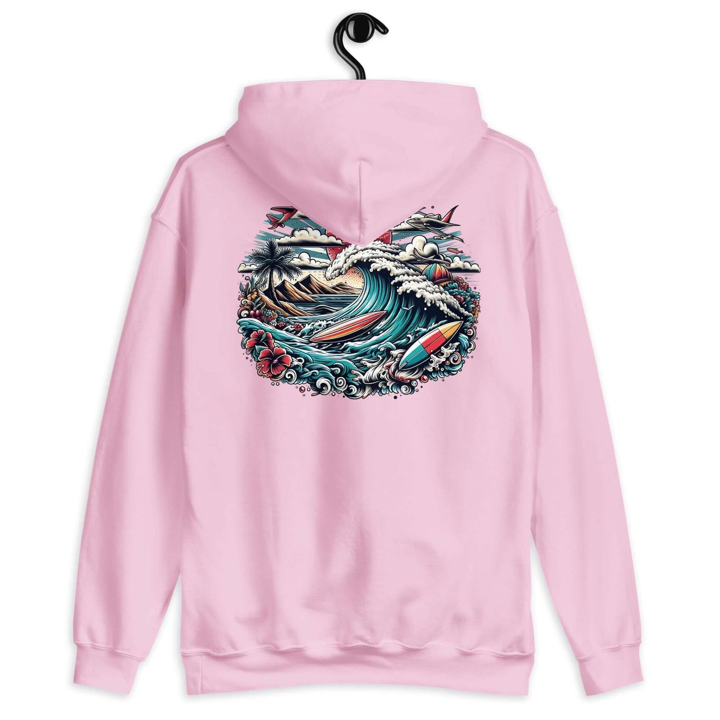 Sudadera Hoodie Unisex Rosa - Surf Etnica