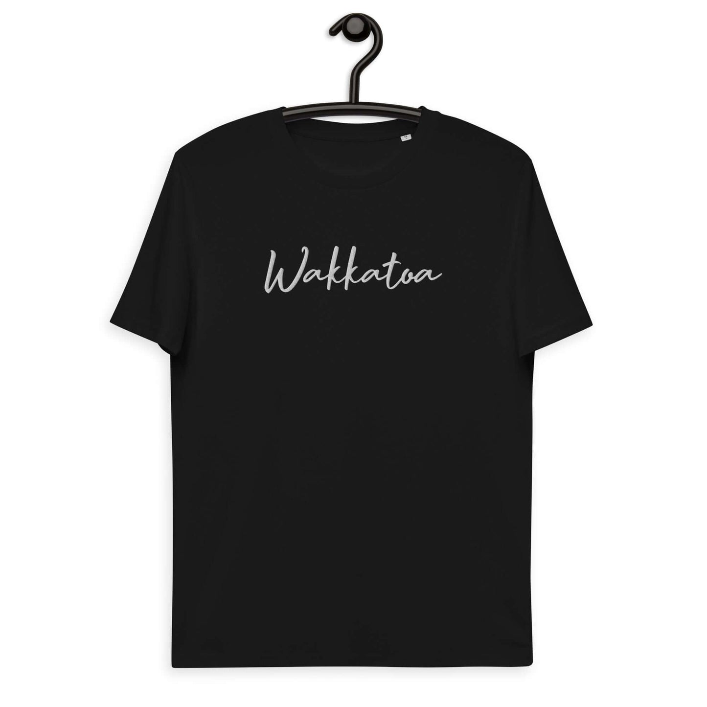 Camiseta Negra Hombre y Mujer Logo Bordada