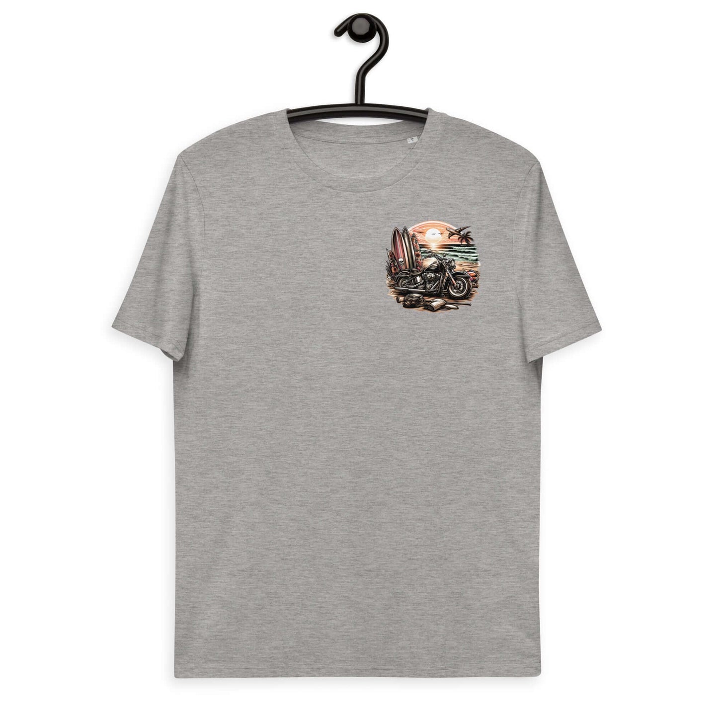 Camiseta Algodon Orgánico Gris - Moto & Surf