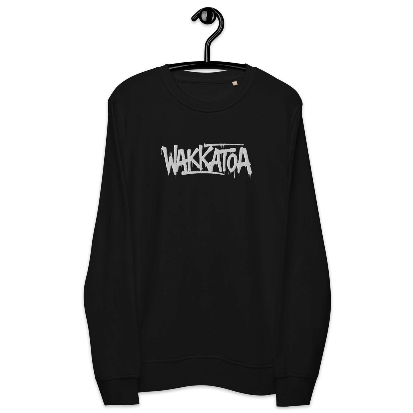 Sudadera Bordada Negra - Logo Grafiti