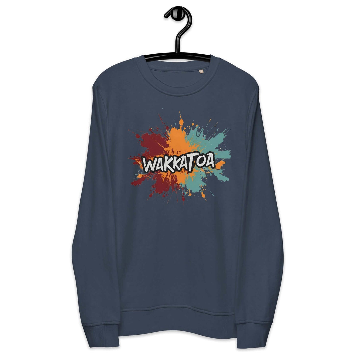 Sudadera Azul de Hombre en estilo grafiti