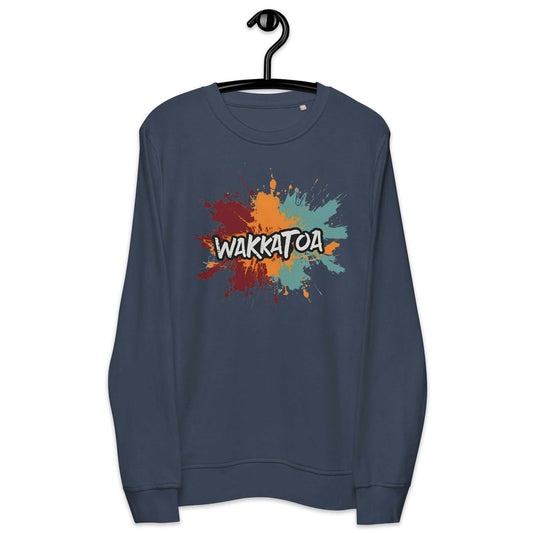 Sudadera Azul de Hombre en estilo grafiti