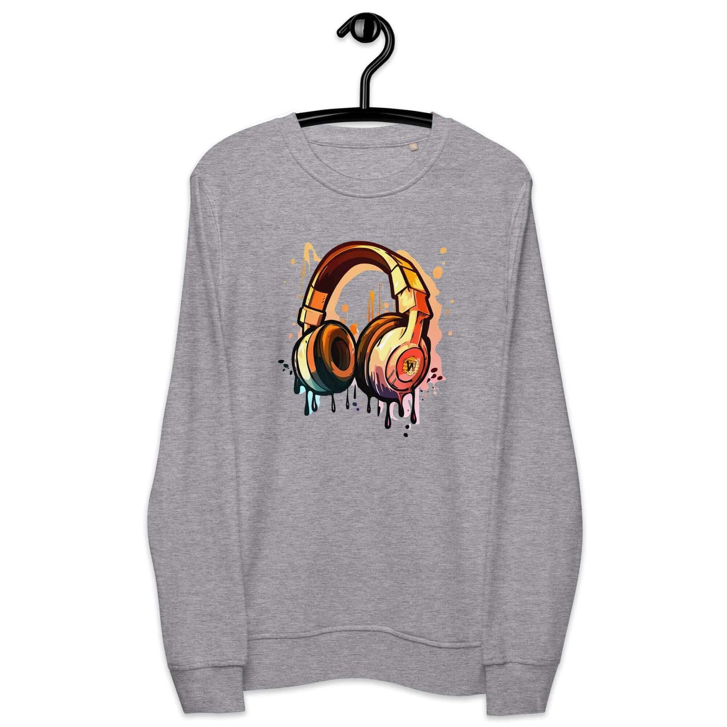 Sudadera Gris Hombre - Grafiti headphones