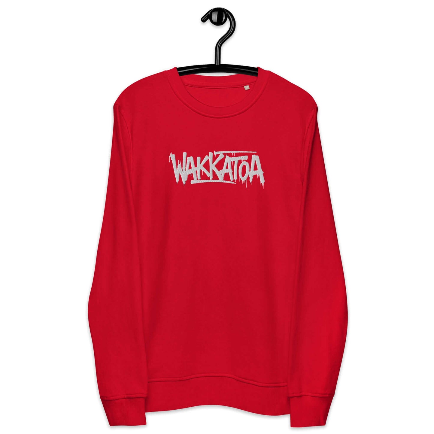 Sudadera Bordada Roja - Logo Grafiti