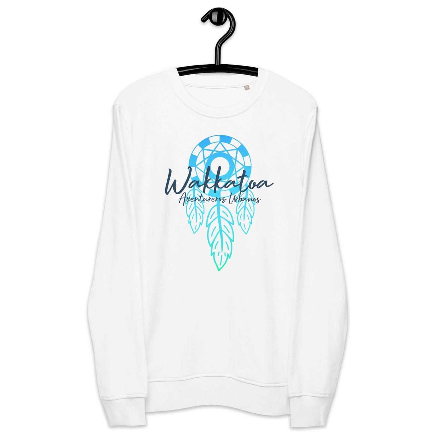 Sudadera Orgánica Unisex Blanca - Aventureros Urbanos