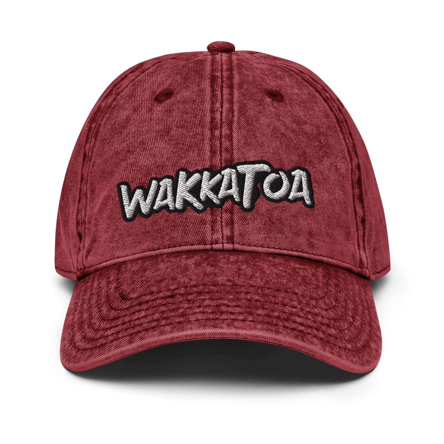 Gorra Roja Denim Baseball vintage - Logo Grafiti