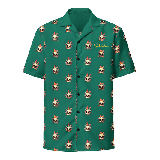 Camisa de manga corta Verde - Calavera Etnica