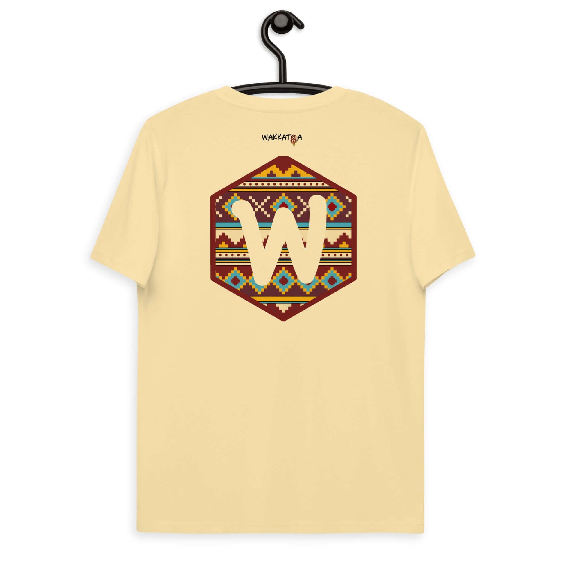 Camiseta Amarilla Hombre y Mujer Logo Etnica Tribal